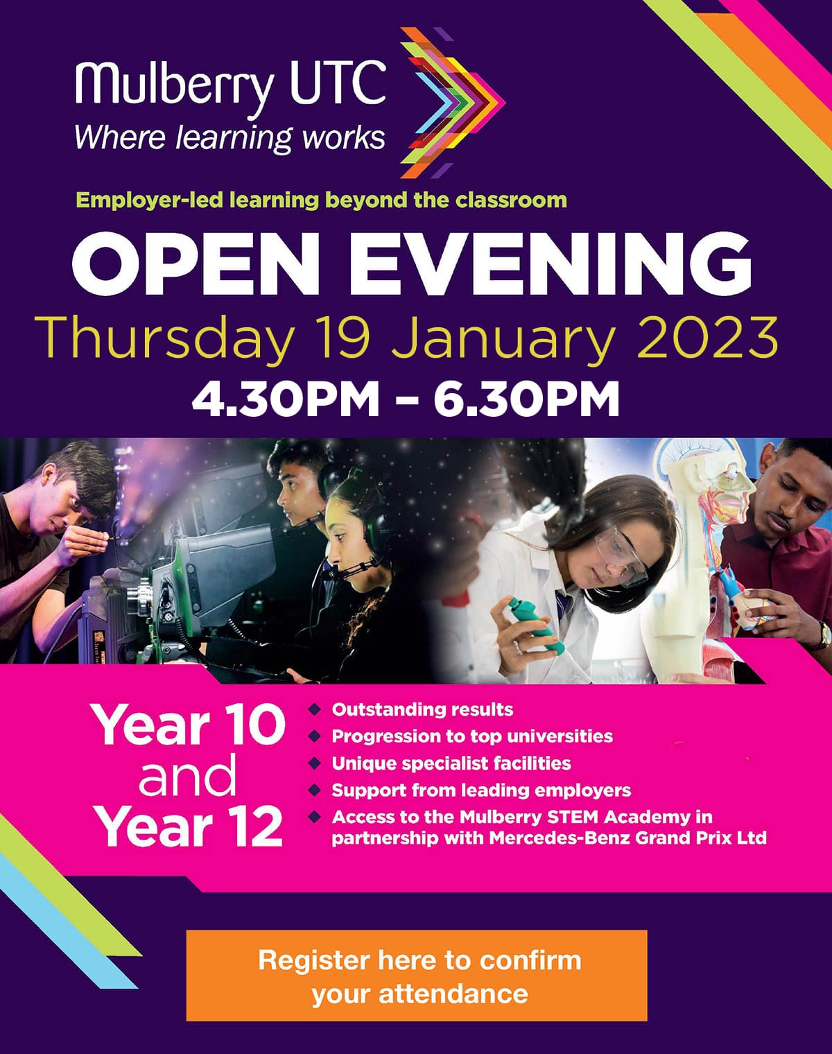 Open Evening Thursday 19 January 2023 4.30PM – 6.30PM Click here to register