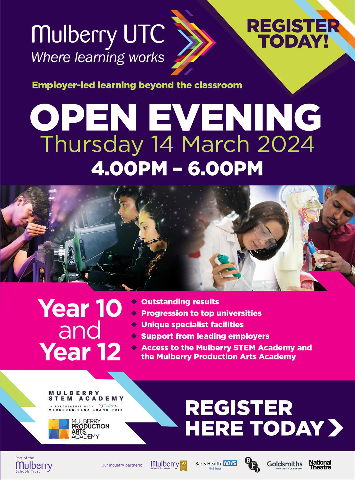 Open Evening Thursday 14 March 2024
