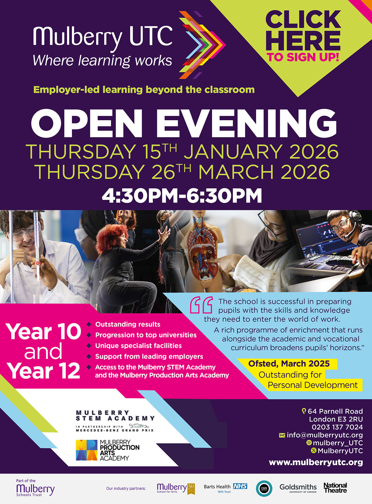 THURSDAY 15TH JANUARY 2026 THURSDAY 26TH MARCH 2026